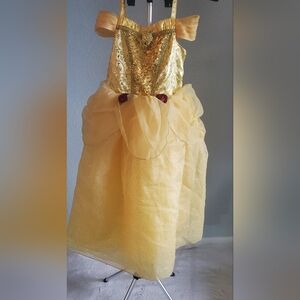 Disney  Beauty & The Beast Bell Princess Dress Up Dress Children Si…